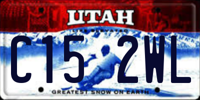 UT license plate C152WL