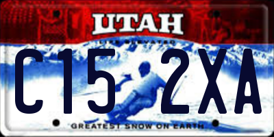 UT license plate C152XA