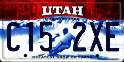 UT license plate C152XE