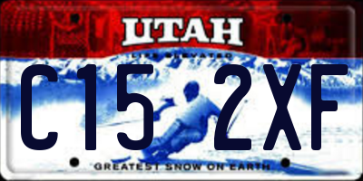 UT license plate C152XF