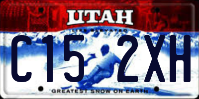 UT license plate C152XH