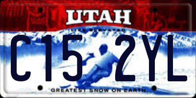 UT license plate C152YL