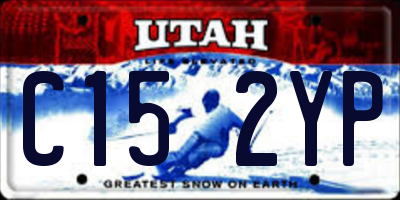 UT license plate C152YP