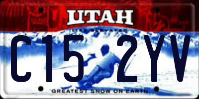 UT license plate C152YV