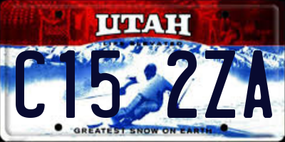 UT license plate C152ZA
