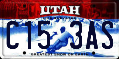 UT license plate C153AS