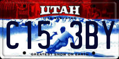 UT license plate C153BY