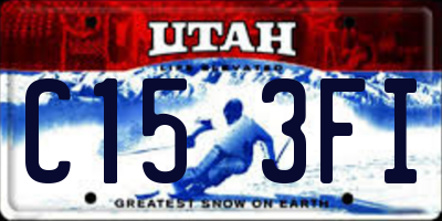 UT license plate C153FI