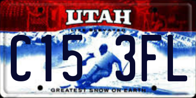 UT license plate C153FL