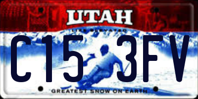 UT license plate C153FV