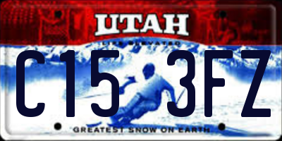 UT license plate C153FZ