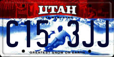 UT license plate C153JJ