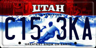 UT license plate C153KA