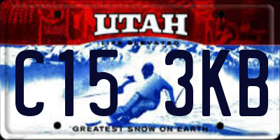 UT license plate C153KB