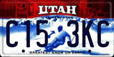 UT license plate C153KC
