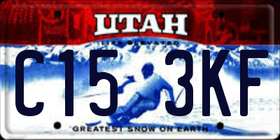 UT license plate C153KF