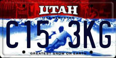 UT license plate C153KG
