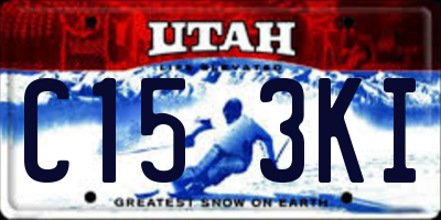 UT license plate C153KI