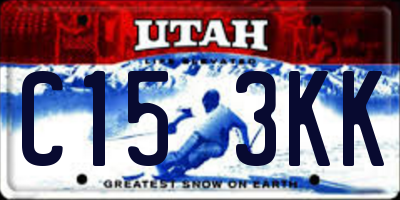 UT license plate C153KK