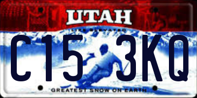 UT license plate C153KQ