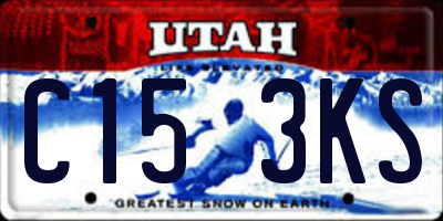 UT license plate C153KS