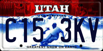 UT license plate C153KV