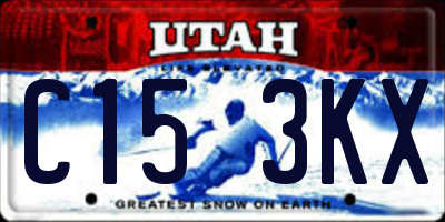 UT license plate C153KX