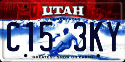UT license plate C153KY