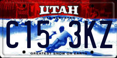 UT license plate C153KZ