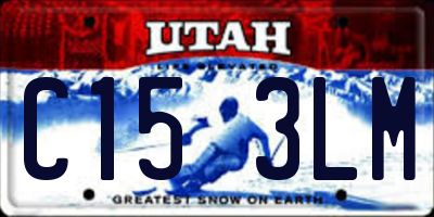 UT license plate C153LM