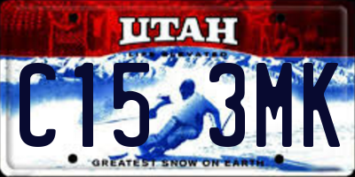 UT license plate C153MK