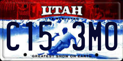 UT license plate C153MO