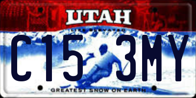 UT license plate C153MY