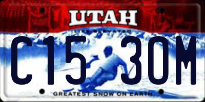 UT license plate C153OM