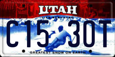 UT license plate C153OT