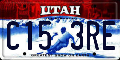 UT license plate C153RE