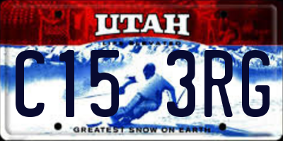 UT license plate C153RG