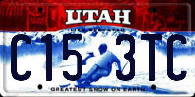 UT license plate C153TC