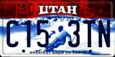 UT license plate C153TN