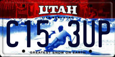 UT license plate C153UP