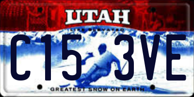 UT license plate C153VE
