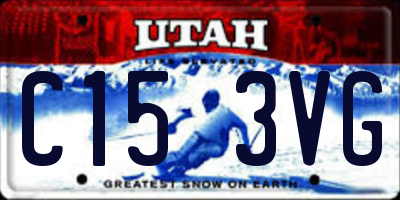 UT license plate C153VG