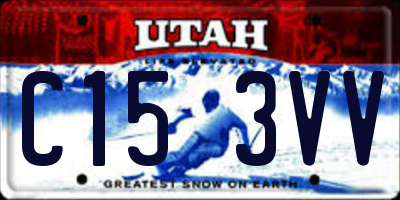 UT license plate C153VV