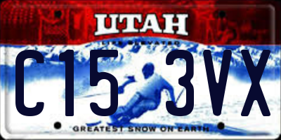 UT license plate C153VX