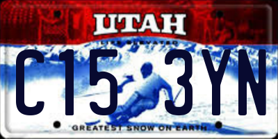 UT license plate C153YN
