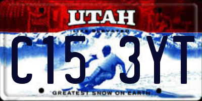 UT license plate C153YT