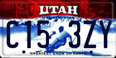 UT license plate C153ZY