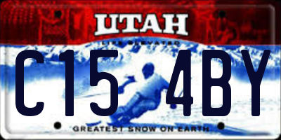 UT license plate C154BY