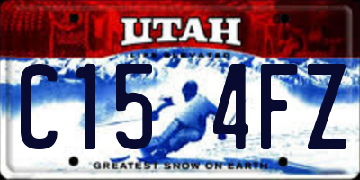 UT license plate C154FZ