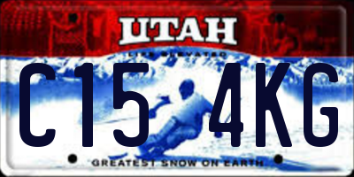 UT license plate C154KG